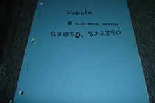 Kubota BX1850 BX2350 Compact Tractors Electrical Wiring Diagram Manual xz