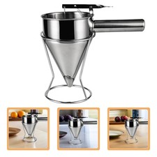 Entonnoir à balle Octopus Sushi Sushi Fondnel de piston avec rack (argent)