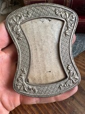 Photo Frame to Lay Silver Metal & Knot Photos Antique Frame