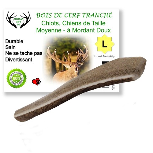 Bois cerf fendu pour chiens - de,