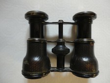 Anciennes jumelles de théâtre gainées cuir - Optique fonctionnelle