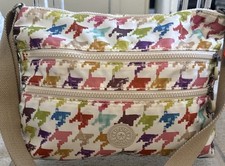 Kipling Multi Color Multi Pocket Nylon Shoulder Bag