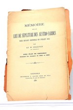 LIVRE ANCIEN CHARVET MEMOIRE