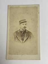 OLD PHOTOGRAPH ANONYMOUS CDV CONDUCTOR RAILWAYS RAILWAY +-1900