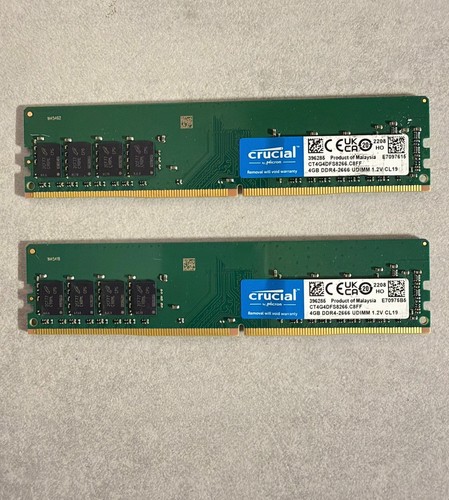Crucial ram 8go 2x4go ddr4 - 8go,