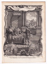 Gravure XVIIIe Catherine de