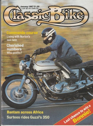 Classic bike jan 1987 - jan, 1987.norton