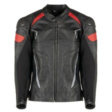 Veste En Cuir De Moto WinNet Racing Homme Femme Protections Homologuées CE