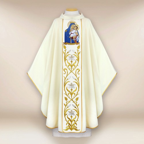 Chasuble avec image brodée - , «