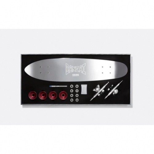 Banzai krink skateboard silver - krink,
