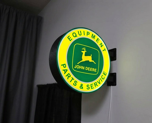 Enseigne lumineuse john deere - john,
