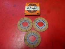 3 x disques embrayage VESPA 150 GS 1 er serie ADIGE NOS neuf de stock ancien
