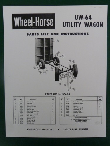 1964 wheel horse tractor 64 - 1964,