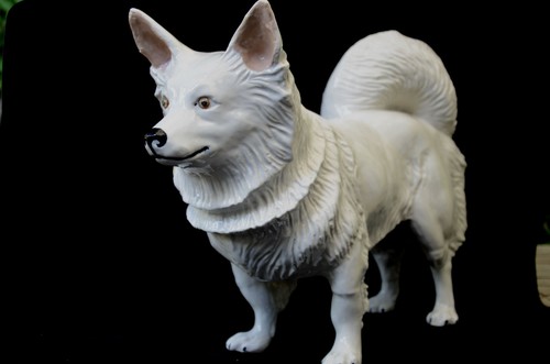 Japanese spitz en porcelaine - japanese,