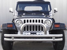 Pare buffles avant (Pare chocs) acier inox Jeep CJ7, CJ8