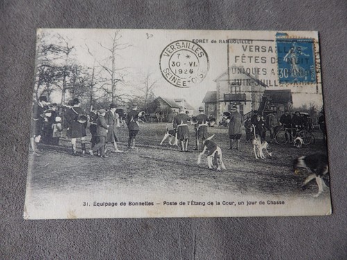 Cpa chasse courre en - ,