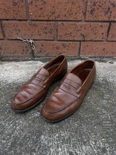 J.M Weston Iconic 180 Brown Leather  Loafers Size 9 US