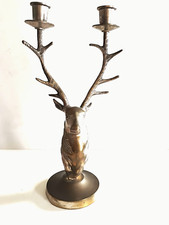 Candélabre en laiton a 2 bras