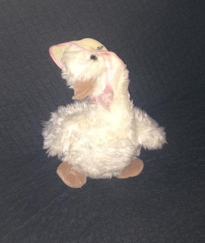 Peluche sidonie oie blanche - peluche,