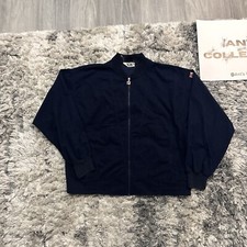 Vintage 70’s RARE Fila Size 38 Full Zip-Up Velour GRAIL Dark Blue NEEDS CLEANING