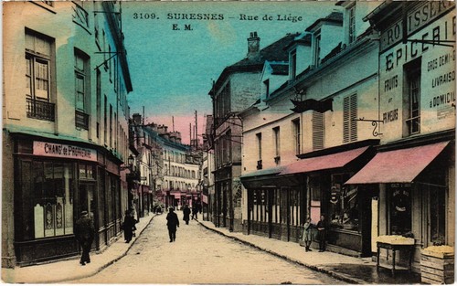 Cpa suresnes rue liege - de,