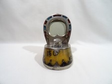 OLD INKWELL FRAME HORSE HOOF MARSHAL FERRANT FOLK ART