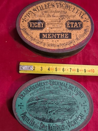 Boite pub tôle lithographiée - boite,