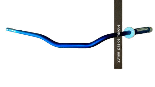 Guidon moto bleu - moto,