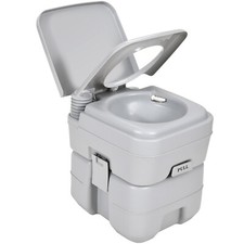 5.3 Gallon 20L Portable Toilet Flush Travel Camping Commode Potty Outdoor Indoor