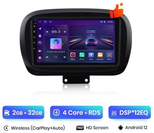 Radio din pour fiat - 9", 500x