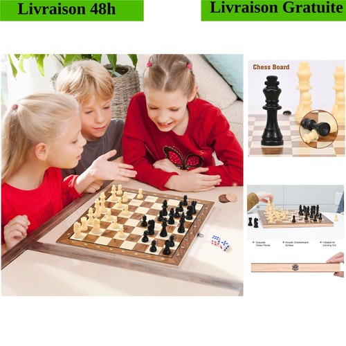 Jeu échecs bois en - jeu, 3