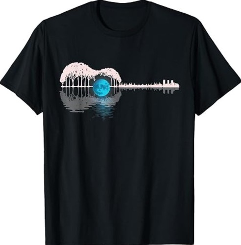 Guitar lake shadow guitarists - lake,