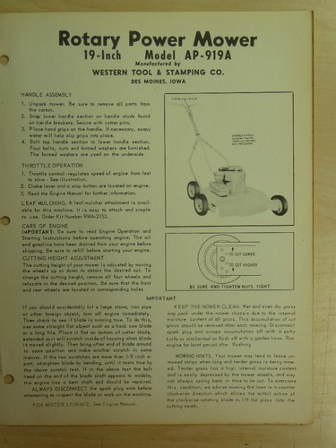 Western tool rotary - 19",