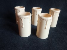 5 grosses bougies en plastique