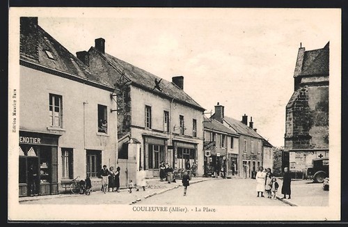 Cpa couleuvre place - couleuvre,, la