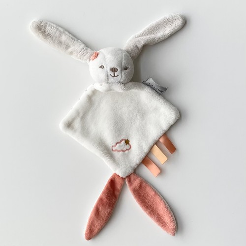 Doudou plat lapin - , blanc