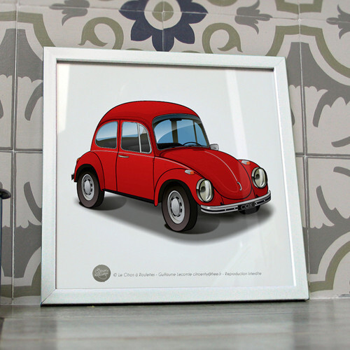 Poster cox coccinelle rouge - coccinelle,
