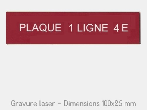 Plaque etiquette boite - ou,