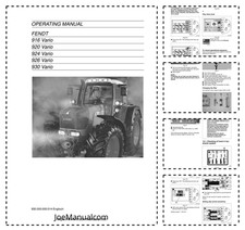 Fendt Vario 916 920 924 926 930 Tractor Operator Manual PDF
