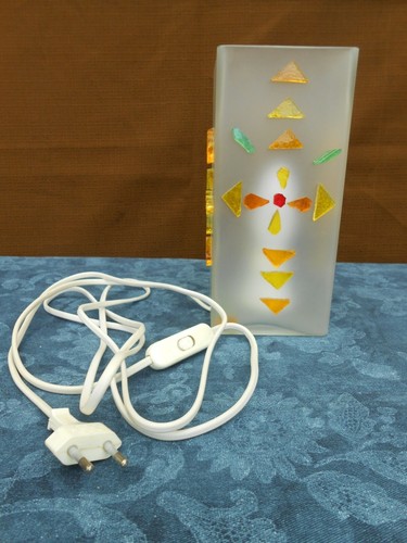 Lampe table opaque verre - lampe, en