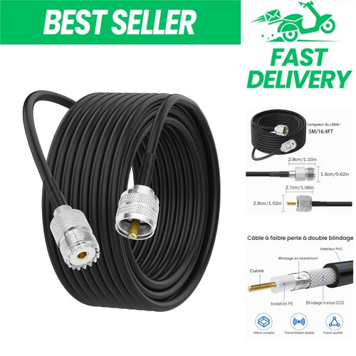 Câble coaxial uhf rg58 - uhf,