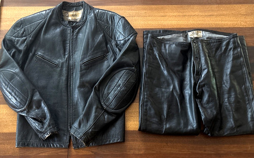 Bates cafe racer leather - s,