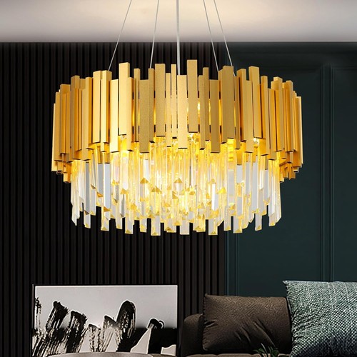 Lustre moderne led cristal - lustre,