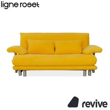 Ligne Roset Multy Tissu Canapé Trois Places Jaune Fonction Lit Neuf