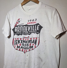 Vintage 1963 Bonneville Speed Trials Iskenderian 505 Magnum Racing Sports Sz L
