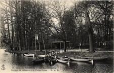 Old postcard Paris 12th Bois de VINCENNES Lac Des Minimes boat garage (672646)