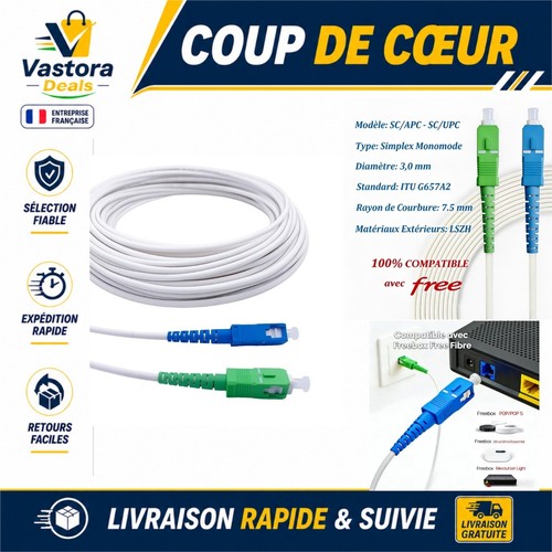 Câble fibre optique - câble, sc-apc