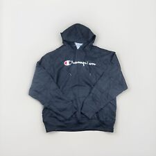 Champion Vintage Pull à Capuche Original Y2K Logo Noir Taille L Homme comme Neuf
