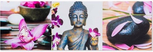 Cadre toile tableau bouddha - toile,