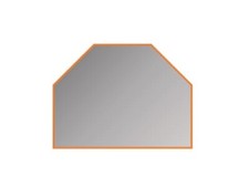 Vitre de poêle Bruno 2 pentes